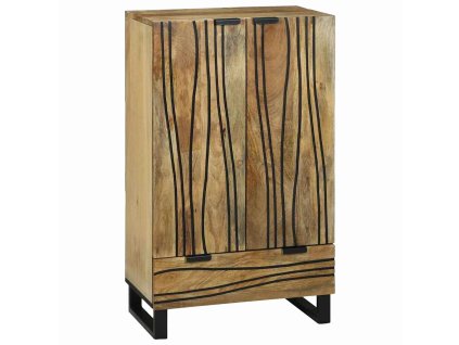 Vysoký skříň Hnědá 60 x 33 x 100 cm masivní mangovníkové dřevo 4017966