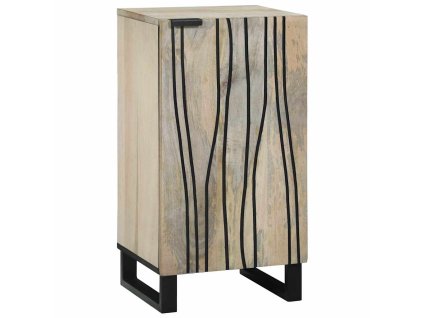 Skříňka Bílá 40 x 33 x 75 cm masivní mangovníkové dřevo 4017996