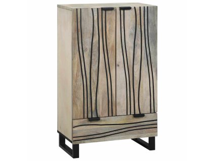 Skříně a regály na média Bílá a černá 60 x 33 x 100 cm 4018002