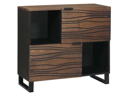 Komoda Hnědá 80 x 33 x 75 cm masivní mangovníkové dřevo 4018035