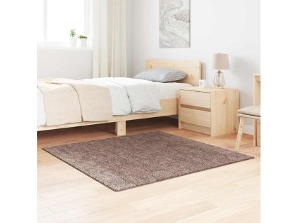 Protiskluzový Shaggy koberec Hnědá 120 x 120 cm PP 4019791
