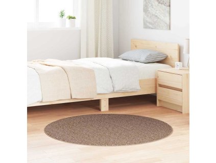 Protiskluzový Shaggy koberec Hnědá 120 x 120 cm PP 4019800