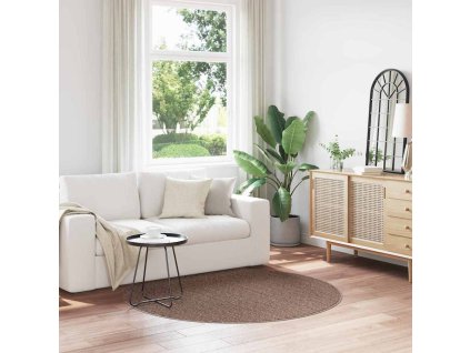 Protiskluzový Shaggy koberec Hnědá 160 x 160 cm PP 4019801