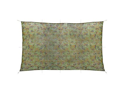 Maskovací síť s úložným pytlem 2 x 7 m zelená 135883