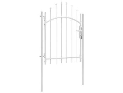 Zahradní branka ocel 1 x 2 m bílá 143065