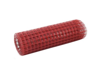 Pletivo ke kurníku ocel PVC vrstva 10 x 0,5 m červené 143668