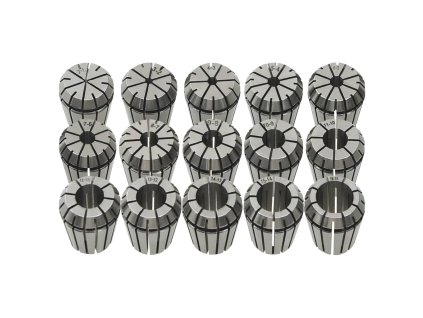 Kleštiny ER25 15 ks sada soustružnických nástrojů 146723