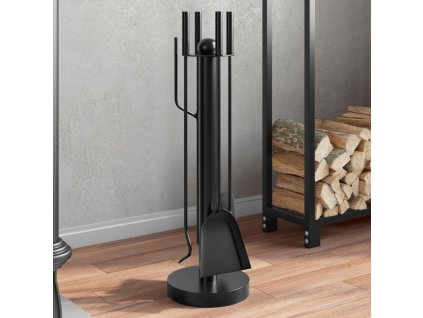 5dílná sada nářadí do krbu 18 x 56 cm ocel 156377