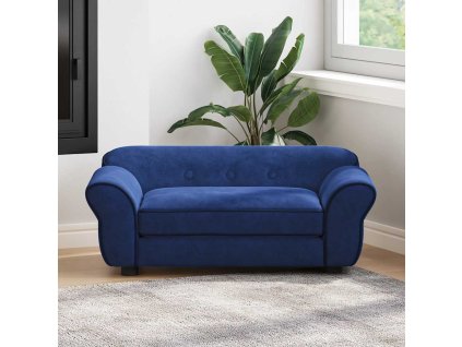 Pohovka pro psy modrá 72 x 45 x 30 cm plyš 171040