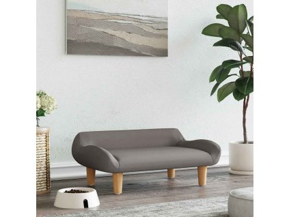 Pelíšek pro psy taupe 70 x 40 x 24 cm textil 171949