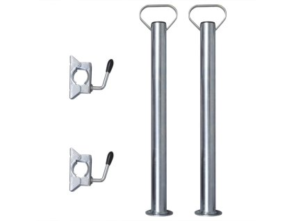 2 opěrné nohy a 2 svorky pro 48mm opěrné kolečko 210311