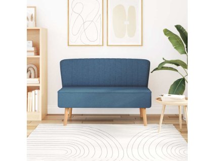 Pohovka textil 117 x 55,5 x 77 cm modrá 244072