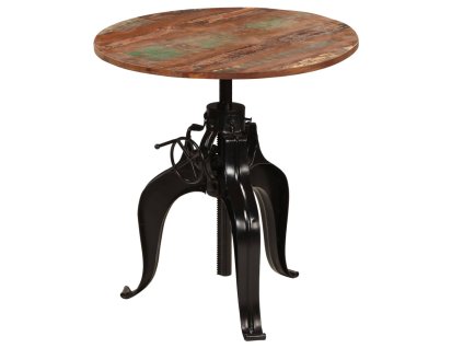 Barový stůl z masivního recyklovaného dřeva 75 x (76–110) cm 245269