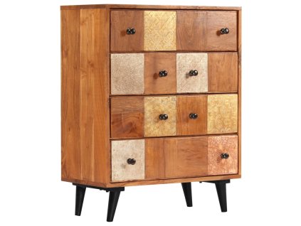 Komoda se zásuvkami 60 x 30 x 75 cm masivní akáciové dřevo 247681