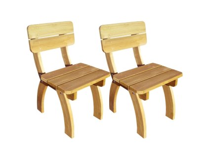 Zahradní židle 2 ks impregnované borové dřevo 273755