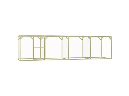 Klec pro kuřata 1,5 x 6 x 1,5 m impregnovaná borovice 278405