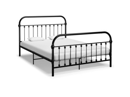 Rám postele černý kov 140 x 200 cm 284501