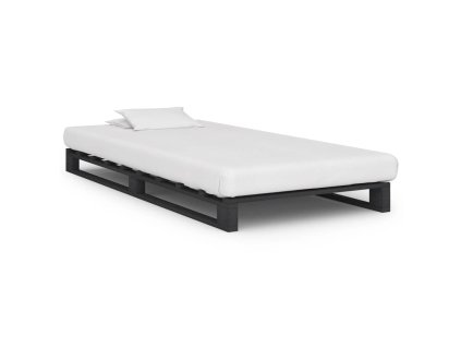 Rám postele z palet šedý masivní borovice 90 x 200 cm 285248