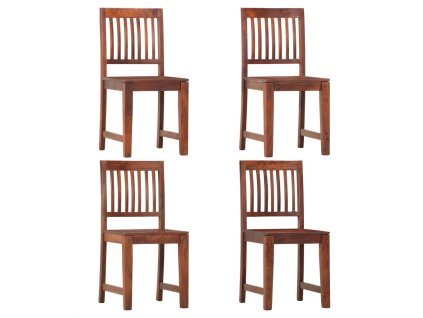 Jídelní židle 4 ks masivní mangovníkové dřevo 286252