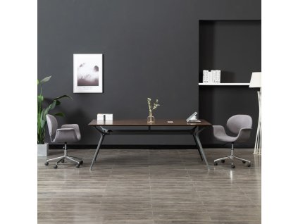 Otočná kancelářská židle šedá textil 3054828