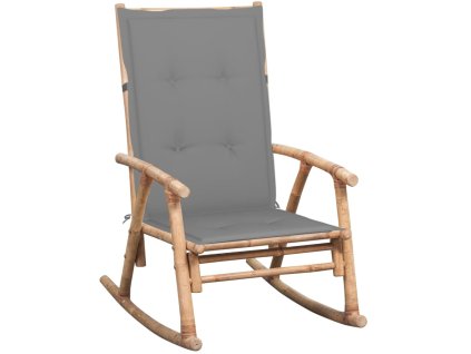 Houpací křeslo s poduškou bambus 3063904