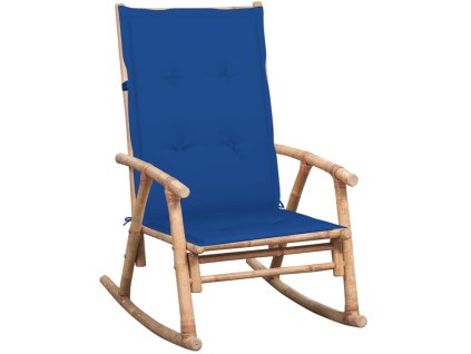 Houpací křeslo s poduškou bambus 3063913