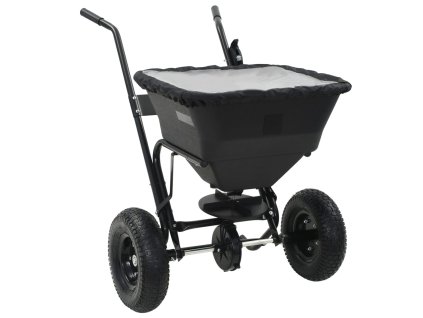 Ručně tlačené rozmetadlo soli PVC a ocel 106 x 73 x 76 cm 45 l 142966