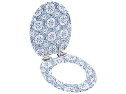 WC sedátko s funkcí pomalého sklápění MDF motiv porcelánu 143934