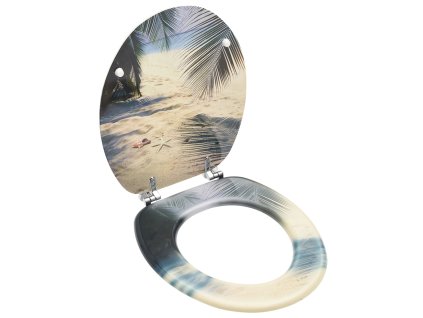 WC sedátko s víkem MDF plážový motiv 146911