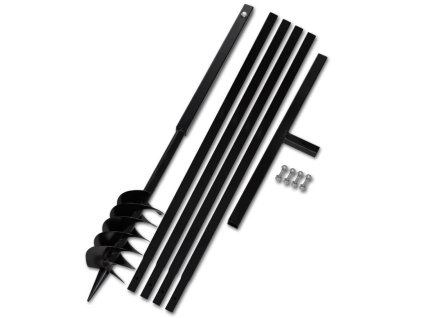 Zemní vrták s rukojetí 120 mm, s nástavci 5 m, ocel 270523