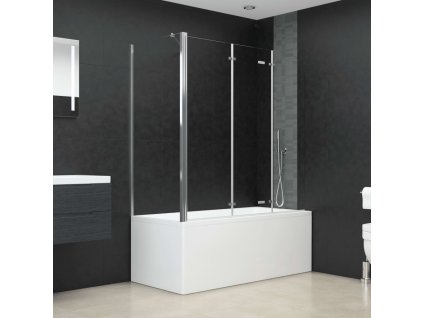 Sprchový kout 120 x 69 x 130 cm tvrzené sklo průhledný 146227