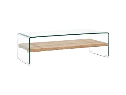 Konferenční stolek čirý 98 x 45 x 31 cm tvrzené sklo 284743