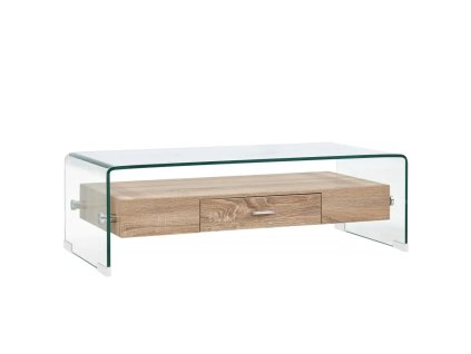 Konferenční stolek čirý 98 x 45 x 31 cm tvrzené sklo 284747