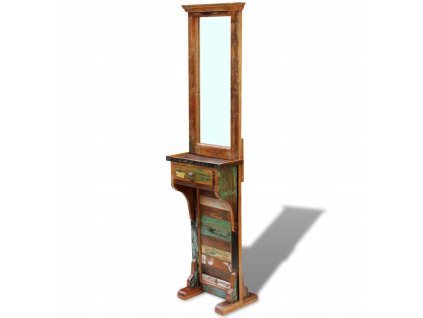 Zrcadlo do předsíně masivní recyklované dřevo 47 x 23 x 180 cm 243330