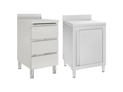 Gastro kuchyňské skříňky 2 ks nerezová ocel 3081937