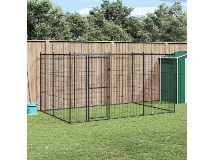 Venkovní psí kotec ocel 7,26 m² 3082298