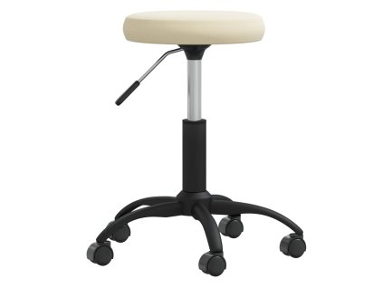 Jídelní židle krémová samet 3085726