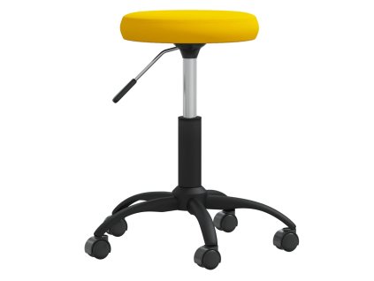 Jídelní židle hořčicově žlutá samet 3085734