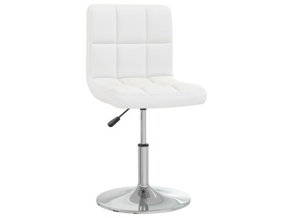 Jídelní židle bílá umělá kůže 3087438