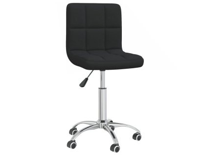 Otočná jídelní židle černá textil 3087537