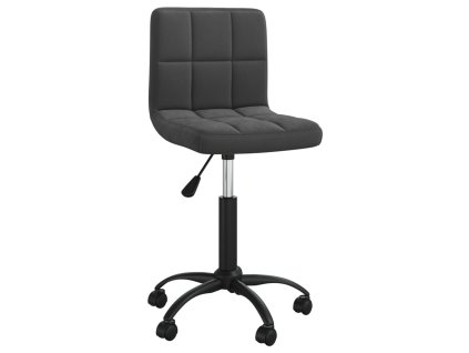 Otočná jídelní židle černá samet 3087593