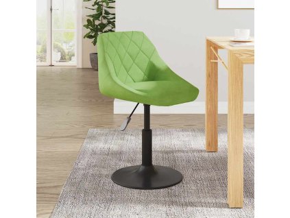 Jídelní židle světle zelená samet 3088815