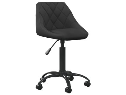 Kancelářská židle černá samet 3088843