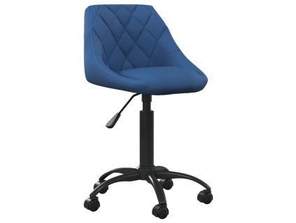 Kancelářská židle modrá samet 3088850