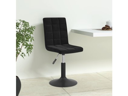 Otočné jídelní židle 6 ks černé samet 3089297