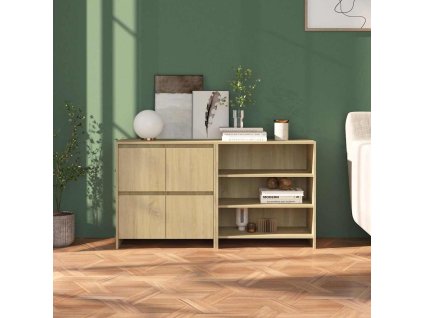 2dílný příborník dub sonoma kompozitní dřevo 3098083