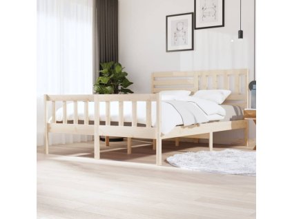 Rám postele masivní dřevo 160 x 200 cm 3101163