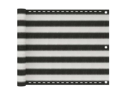 Balkónová zástěna HDPE 75 x 300 cm antracitovo-bílá 310848