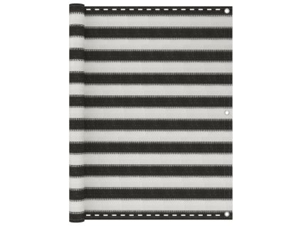 Balkónová zástěna HDPE 120 x 500 cm antracitovo-bílá 310858