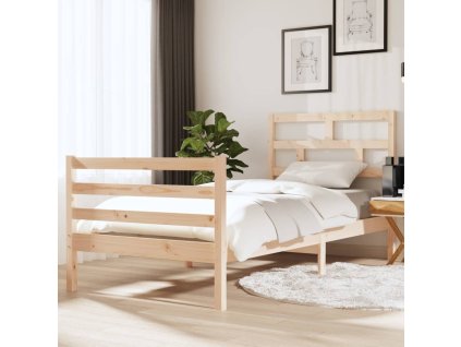 Rám postele 90 x 190 cm Single masivní dřevo 3101248